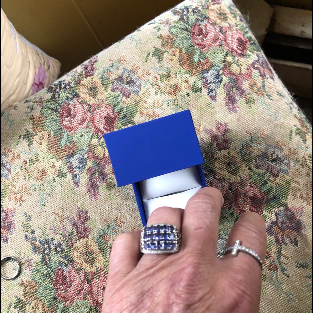 SS TANZINITE RING - Picture 2 of 5